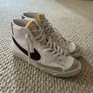 Men’s Nike maroon and white Blazers